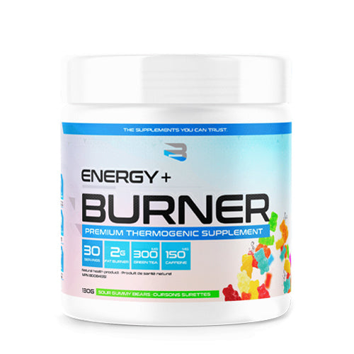 Believe Energy Burner, 30 servings sour gummy bears