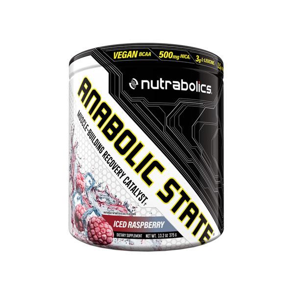 Nutrabolics Anabolic State BCAAs, 375 g, 30 servings Iced Raspberry