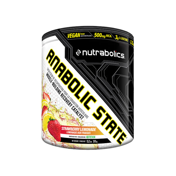 Nutrabolics Anabolic State BCAAs, 375 g, 30 servings Strawberry Lemonade