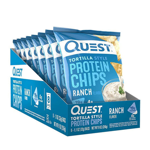 Quest Protein Chips, 8 pack Ranch box