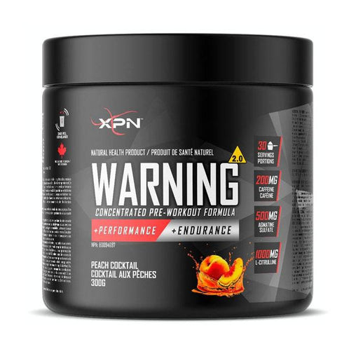 XPN Warning 2.0, 300 g, 30 servings Peach Cocktail