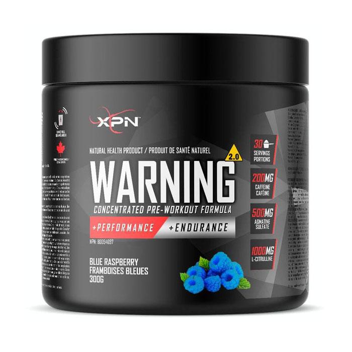 XPN Warning 2.0, 300 g, 30 servings Blue Raspberry