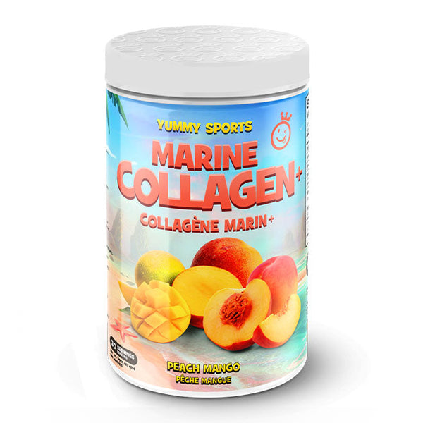 Yummy Sports Marine Collagen Powder, Peach Mango 30 Servings