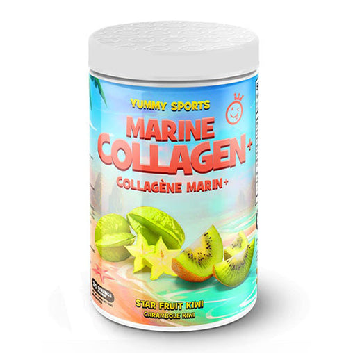 Yummy Sports Marine Collagen Powder, Star Fruit Kiwi 30 Servings