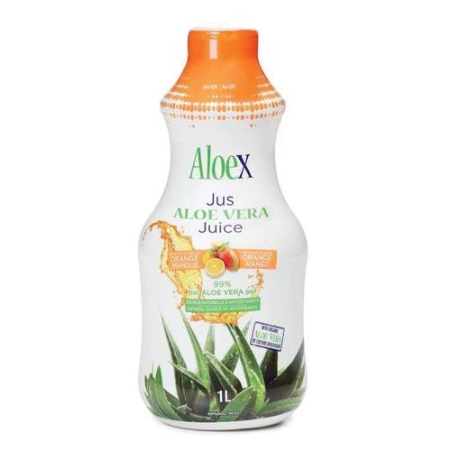 Aloex Aloe Vera Juice, Orange Mango