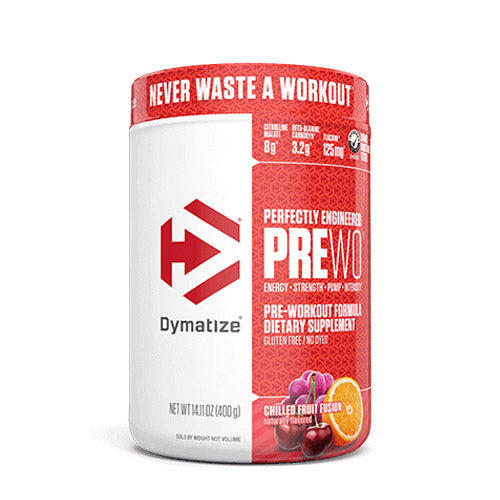 dymatize pre workout supplement chilled fruit fusion