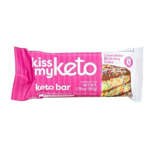 Kiss My Keto Protein Bar Chocolate Birthday Cake 50 g