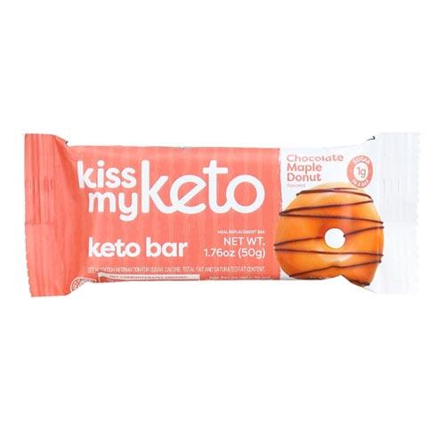 Kiss My Keto Protein Bar Chocolate Maple Donut