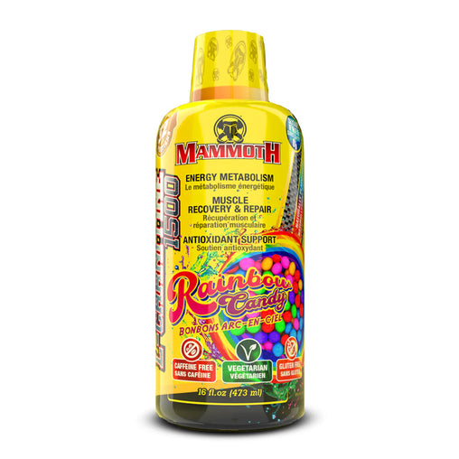 Mammoth Supplements Liquid L-Carnitine Bottle Rainbow Candy