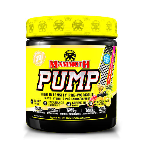 Mammoth Pump Pre-Workout Supplement - Fruit Punch