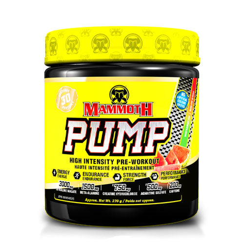 Mammoth Pump Pre-Workout Supplement - Watermelon