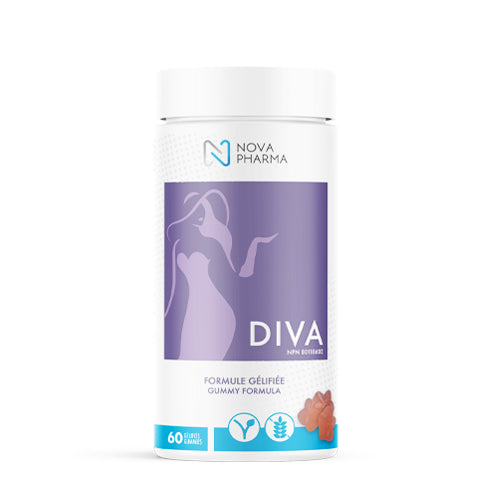 Nova Pharma Diva Biotin Gummies Supplement Jar