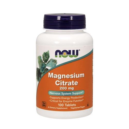 Now Foods Magnesium Citrate 200mg 100 Tablets