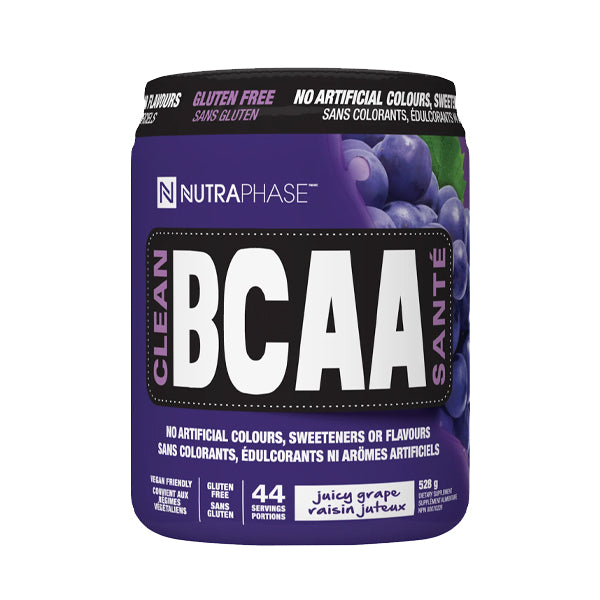 Nutraphase Clean BCAA Supplement Bottle - juicy grape flavor