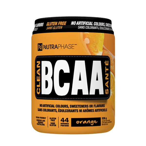 Nutraphase Clean BCAA Supplement Bottle - orange flavor