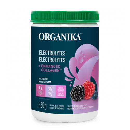 Organika Electrolytes + Enhanced Collagen - Wild Berry Jar