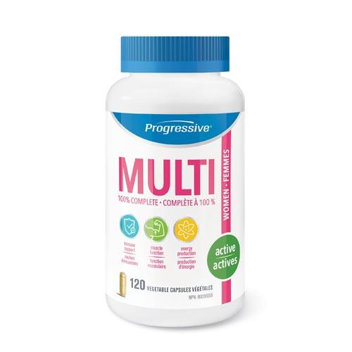 Progressive Multivitamins, Active Women 120 Capsules