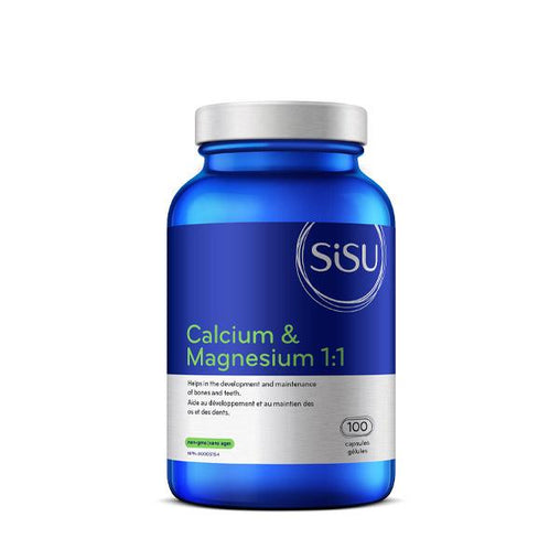 Sisu Calcium & Magnesium 1:1 with D3 100 caps