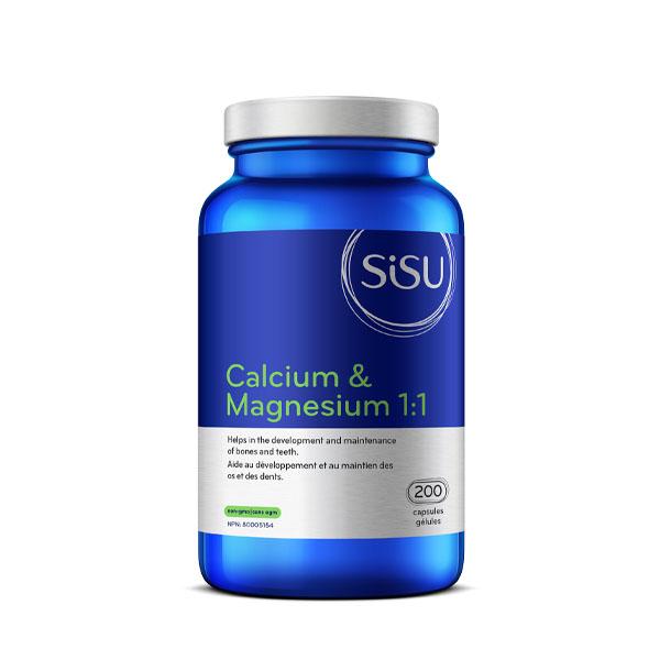 Sisu Calcium & Magnesium 1:1 with D3 200 caps